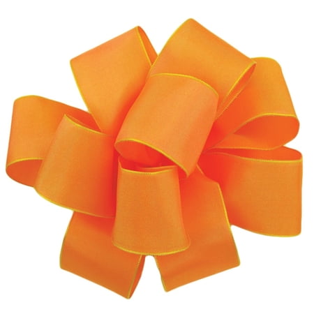 Offray Wired Edge Gelato Craft Ribbon, 5/8-Inch Wide by 25-Yard Spool, Cantaloupe