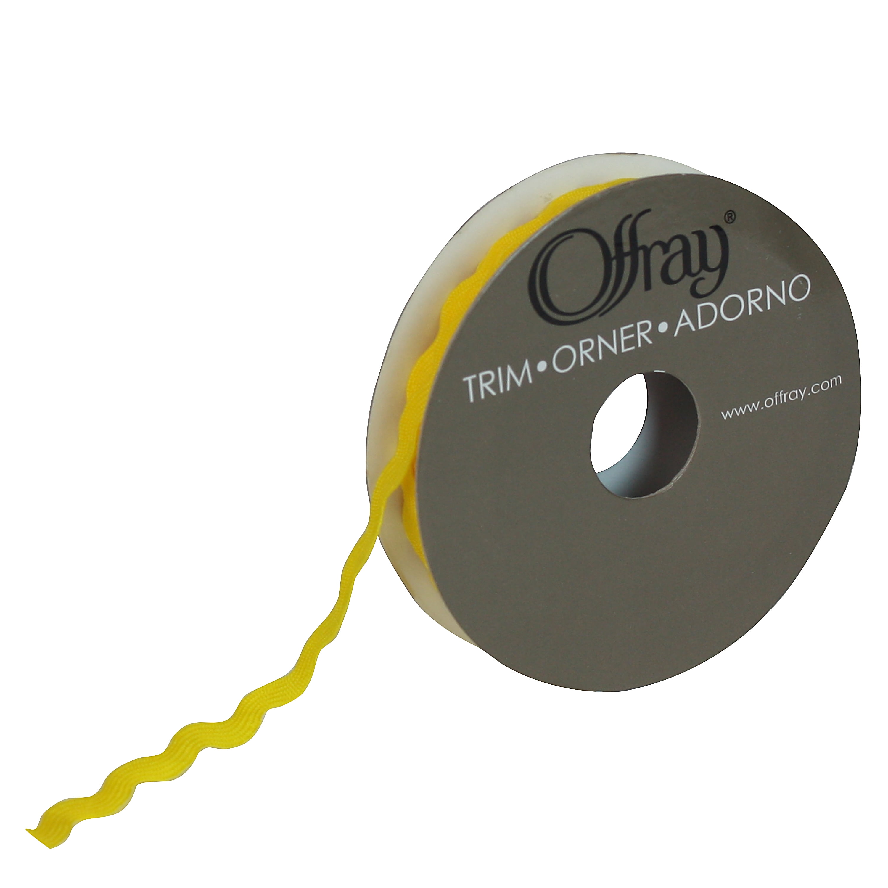 Offray Yellow Narrow Ric-Rac Trim, 1 Each - Walmart.com