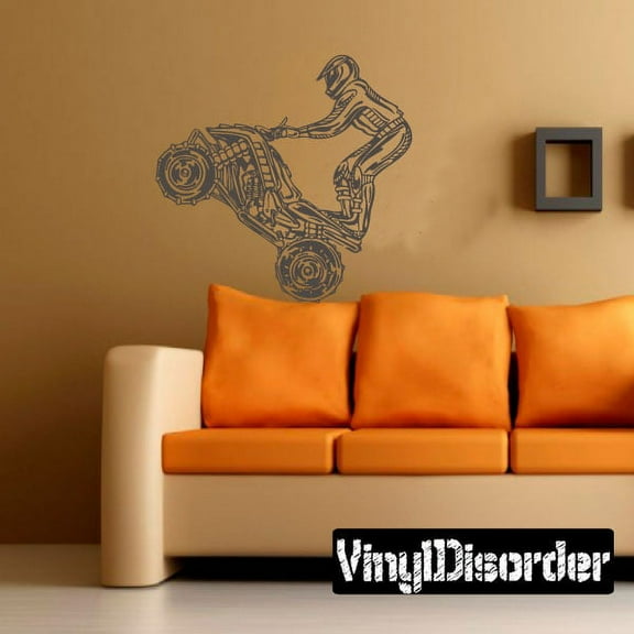 Offroad ATV Wall Decal - Vinyl Decal - Car Decal - DC 031 - 36 Inches
