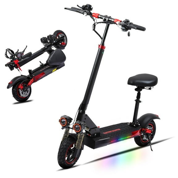 MIWEN Offroad Electric Scooter Adult with Seat - 800W EScooter for Adults 28MPH Fast Scooters for Commuting,up to 28Miles Long Range 10" Tires