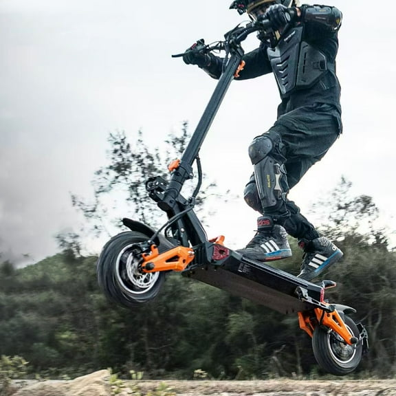 Offroad Electric Scooter for Adults - 6000W Dual Motor up to 52MPH, Range to 60+ Miles, 11 inch Tubeless Off-Road Tires Fast E Scooters for Commuting