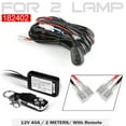 Offroad LED Work Light Bar Wire Cable Wireless Remote Control Switch