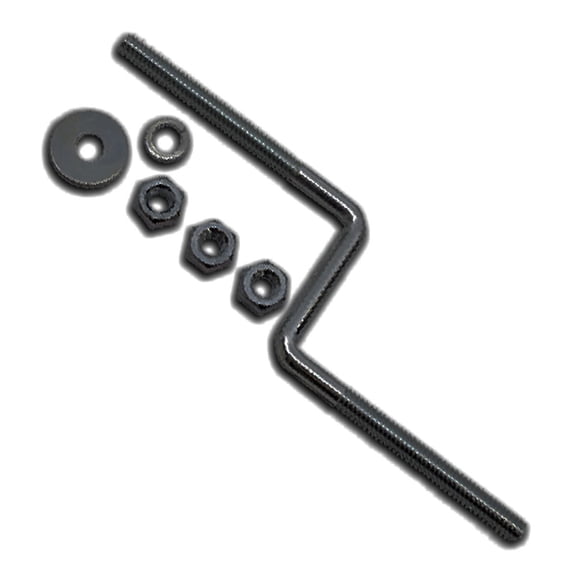 Offset Air Cleaner Bolt With Nut Black Steel 1/4 - 20 X 6"