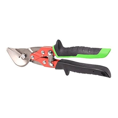 Offset Aviation Snips Left Cut for Cutting Sheet Metal, Duct & Stainless Steel, Black & Green, SNIPOL 1891137 , Red$$Tools & Hardware Other