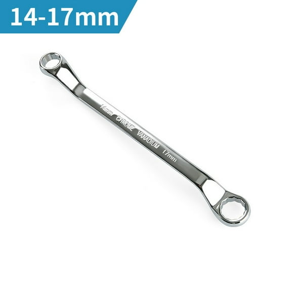 Offset Box End Wrench Spanners Carbon Steel Metric 45-Degree Long Double Ring