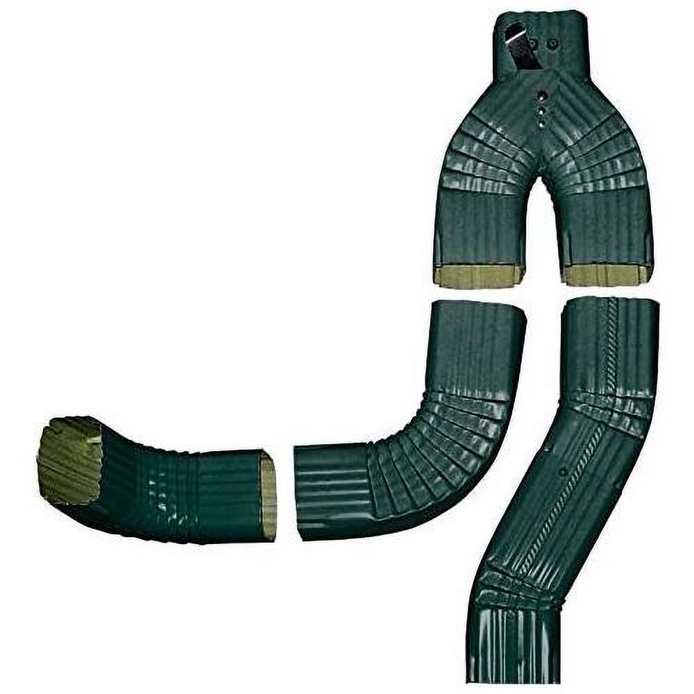 Offset Downspout Diverter (Grecian Green, 3X4)