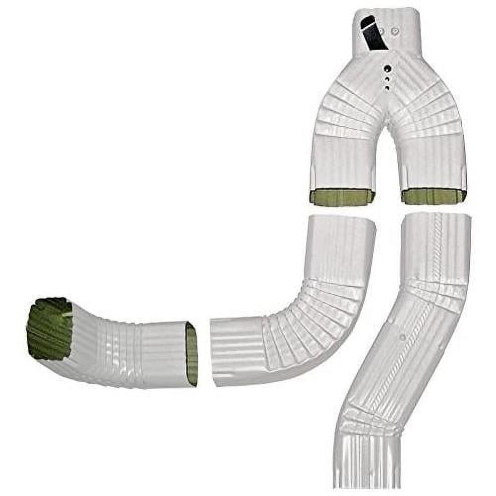 Offset Downspout Diverter (High Gloss White, 2X3)