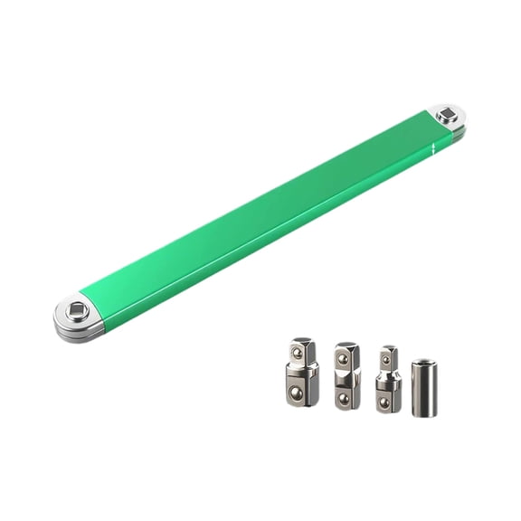 Offset Extension Wrench, Off Set Extension Wrench, Speed Pro Offset Extension Wrench, Tight Reach Extension Wrench Set, Universal Wrench Extension Tool (Green)