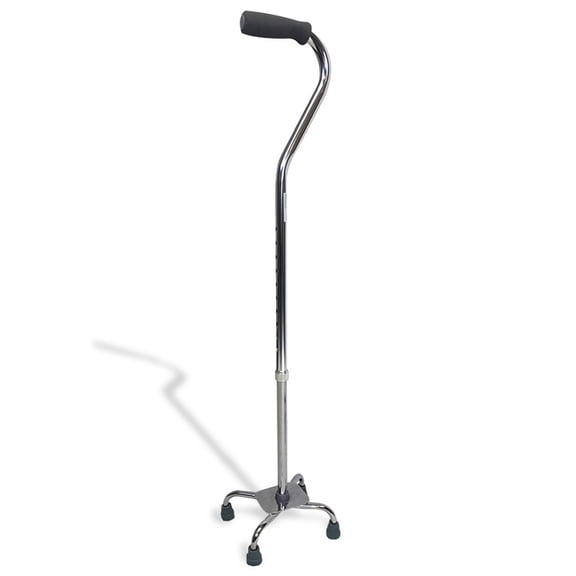 Offset Folding Cane with TPR Handle, Black