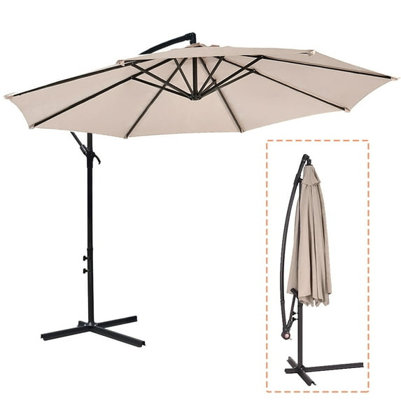 Offset Hanging Umbrella Outdoor Market Umbrella,10'