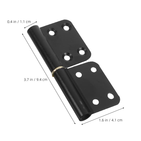 Aluminum Offset Door Hinges for Interior Doors, Removable Residential Hardware, and Easy to Install for Home Use