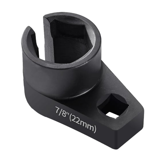 Offset O2 Sensor Socket, 7/8-Inch (22mm) with 3/8-Inch Drive, Universal Fit for Vehicle Oxygen Sensor Removal