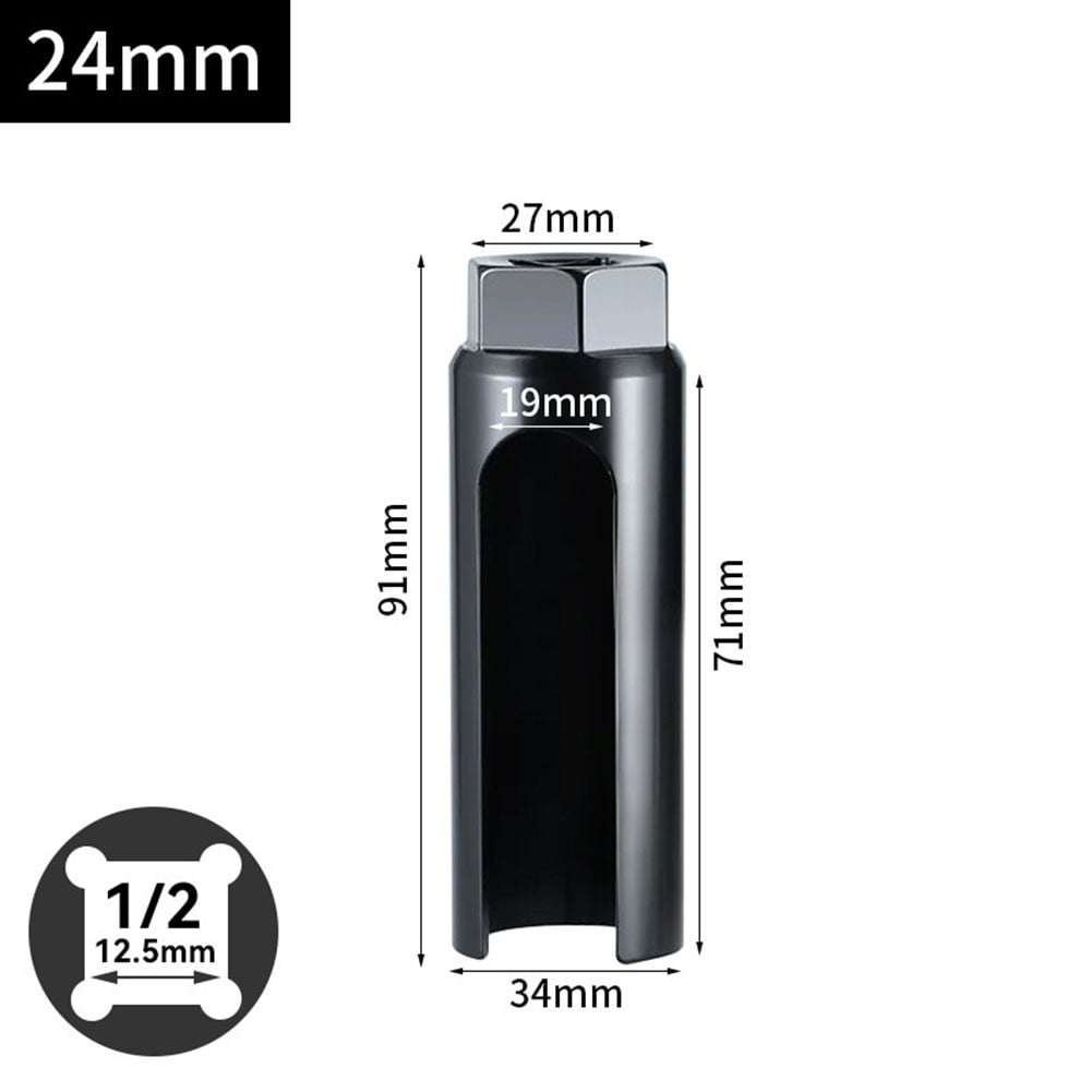 Offset Sleeve O2 Sensor Socket Wrench Removal Tool 22mm 24mm for ...
