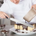 thumbnail image 1 of Offset Spatula Set Stainless Steel Cake Icing Spatula | Cake Scraper | Baking Decorating Icing Spreader | Angled Blade | Silvery Wood Handle | 1 Pc | 17.52in, 1 of 6