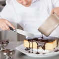 thumbnail image 1 of Offset Spatula Set Stainless Steel Cake Icing Spatula | Cake Scraper | Baking Decorating Icing Spreader | Angled Blade | Silvery Wood Handle | 1 Pc | 17.52in, 1 of 6