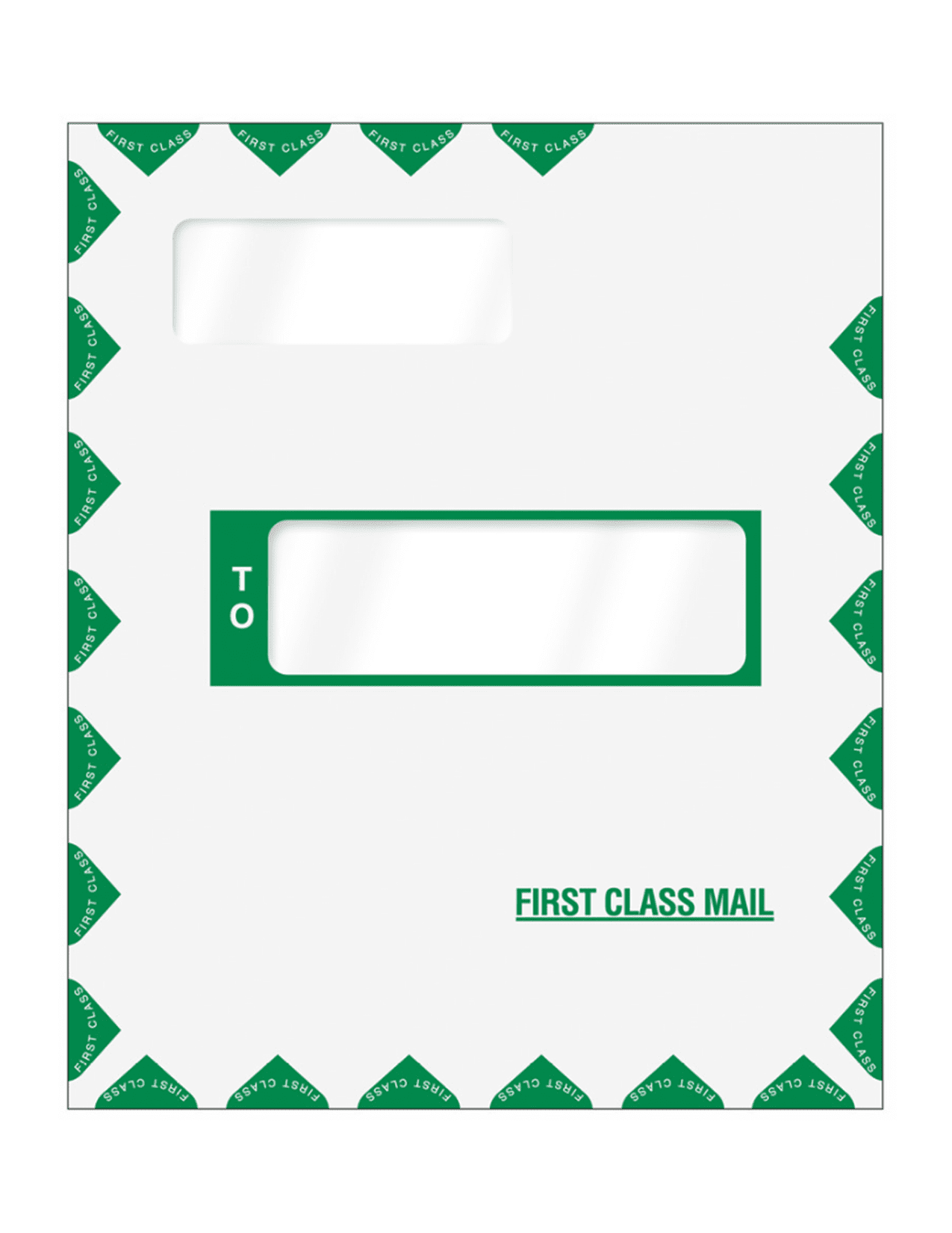 Offset Window First Class Mailing Envelope Peel & Seal, 100 Count