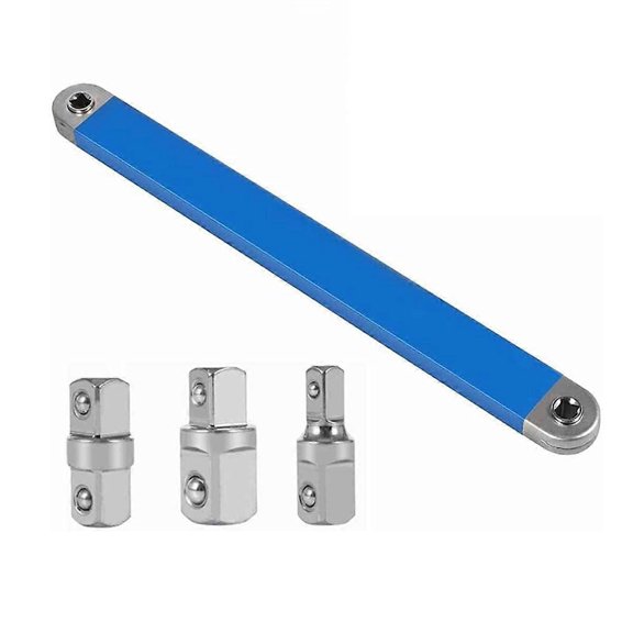 Offset extension wrench, 15 inch multi-purpose extension wrench, carbon steel offset impact wrench