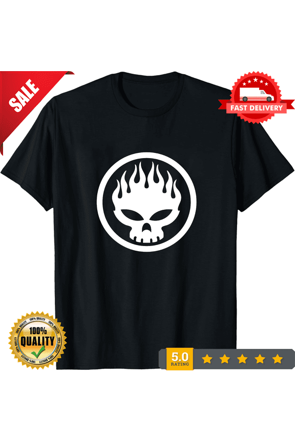 Offspring LOGO T-SHIRT 90s Alternative Rock Band Grunge Tshirt Tee Music Radio, CROWD FAVORIT-TH76617