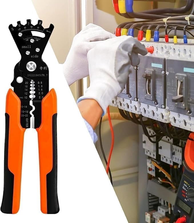 HandyCraft 5-in-1 Wire Stripper, Cutter & Crimper Tool - Automatic For 10-24 AWG Wires - View #7