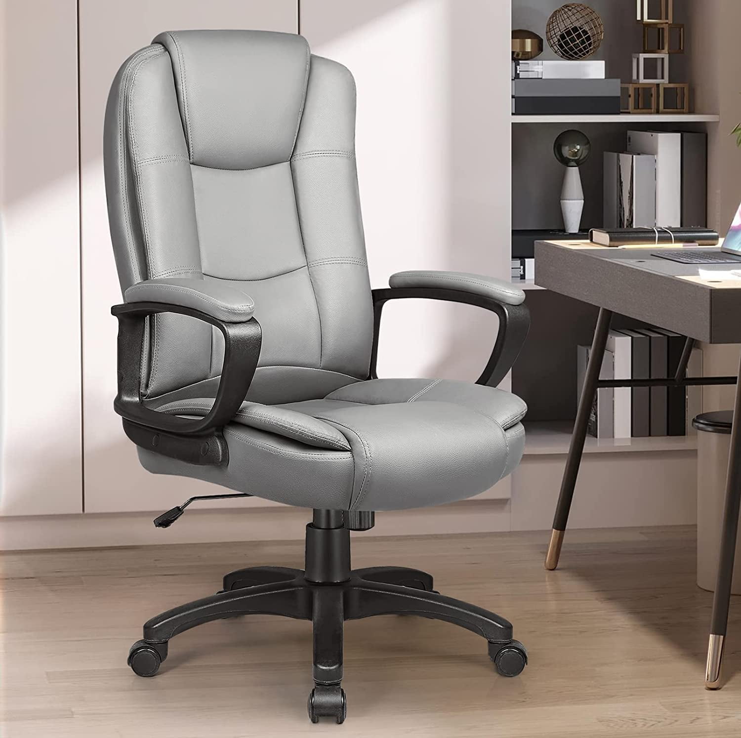 OFIKA Home Office Chair with Spring Cushion,400LBS High Back Executive
