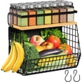 thumbnail image 1 of Ofiray-home Magnetic Shelf for Fridge with Wood Lid, Fruit Potato and Onion Storage Bins, Pantry Organizers & Storage, Large Container Magnetic Spice Rack for Refrigerator, Kitchen Counter, Cabinet, 1 of 1