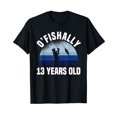 thumbnail image 1 of Ofishally 13 Years Old Fisherman 13th Birthday Fishing T-Shirt, 1 of 5
