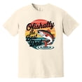 thumbnail image 1 of Ofishally The Best Dad Retro Funny Fishing Father Gift Comfort Color T-Shirt, 1 of 4