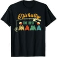thumbnail image 1 of t-shirt Ofishally The Best Mama Fisherwoman Cute Mom Fishing Gift T-Shirt mens，black，women，funny，journey，Crew Neck, Short Sleeve,printing, 1 of 4
