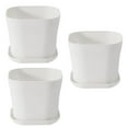 thumbnail image 1 of Ofnadksllin Independence Day 7" x 5.9" Rectangular White Ceramic Plant Planter with Drainage Holes, 1 of 6
