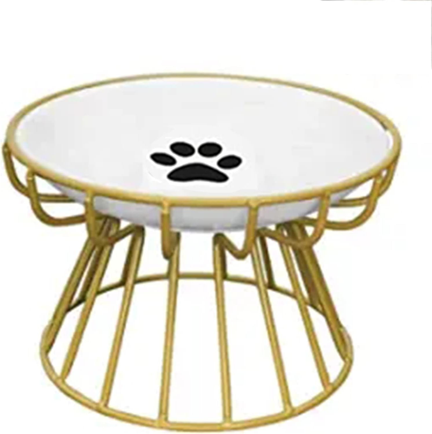 Ofocase Cat Bowl with Metal Stand, Elevated Cat Bowl AntiVomit