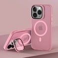 thumbnail image 1 of Ofocase for iPhone 15 Plus Magnetic MagSafe Case with Camera Protection Stand Full Protection Case-Pink, 1 of 8