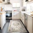 thumbnail image 1 of Ofoor Area Rugs for Doorway 3'x5' Washable Rugs Retro Large Area Rug Modern for Home Decor Foldable Nonslip Bedroom Rugs, Yellow, 1 of 10