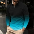 thumbnail image 1 of Ofreoo Men Casual Turn-down Collar Printing Pullover Fitness Sports Long Sleeves T Shirt Blouse Comfort Colors Sweatshirts Great Gifts for Less, 1 of 5