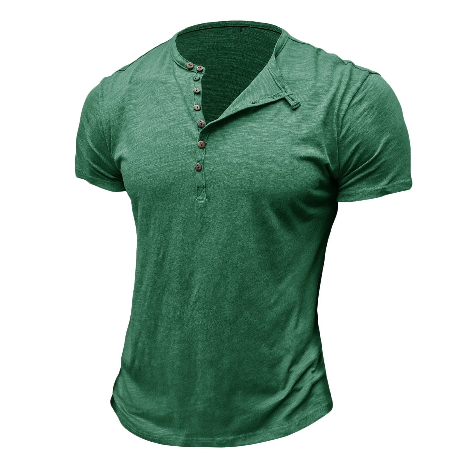 Men sleeve  T shirt round collar British slim casual