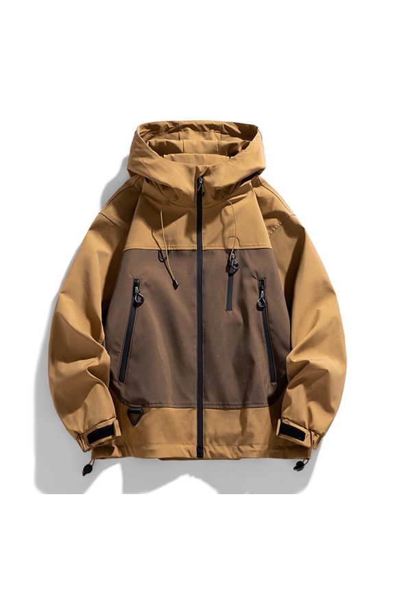 Men's Fashion Casual OutdoorWork Bag Long Sleeve Hooded Casual Coat/jacket Jacket on Clearance