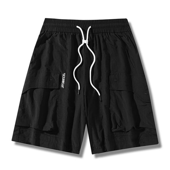 Ofreoo Men’s Linen Shorts Casual Drawstring Summer Beach Shorts Summer Clearance