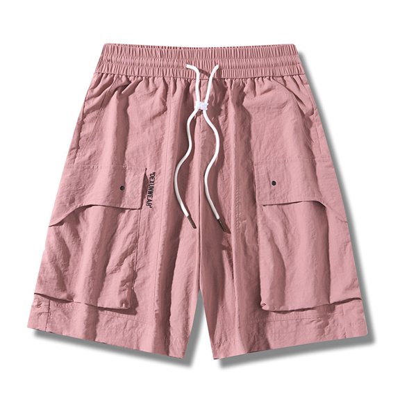 Ofreoo Men’s Linen Shorts Casual Drawstring Summer Beach Shorts Summer Clearance