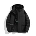 thumbnail image 1 of Ofreoo Men's Stitching Drawstring Hooded Slim Fashion Jacket Coat Outwear The Hottest Gifts, 1 of 9