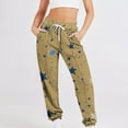 thumbnail image 1 of Ofreoo Petite Pants for Women Five-pointed Star Printed Casual Drawstring Sports Ankle Binding Leg Sweatpants on Clearance, 1 of 5