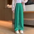 thumbnail image 1 of Ofreoo Wide Leg Pants for Women Lightweight Cotton Linen Drawstring Waist Loose Solid Color Lounge Trousers, 1 of 8