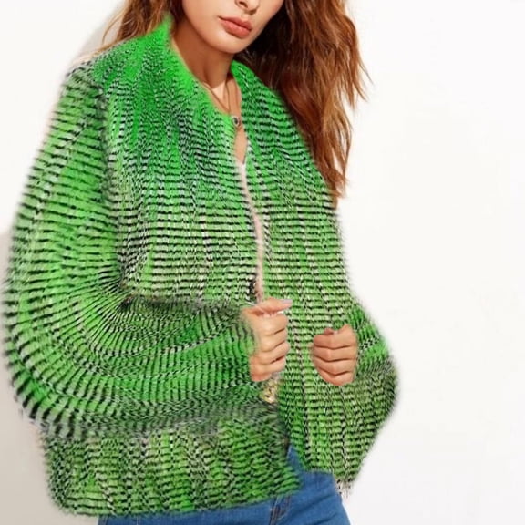 Ofreoo Winter Coats for Women Faux Fur Collar Classic Leopard Medium Long Jacket,Holiday,Wedding,Party Christmas Clearance