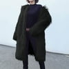 Ofreoo Winter Jackets for Women Faux Fur Coat with