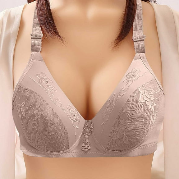 Ofreoo Women Deep Cup Bra Hide Back Fat Full Back Coverage Bra with Shapewear Incorporated Push Up Bras Great Gifts for Less