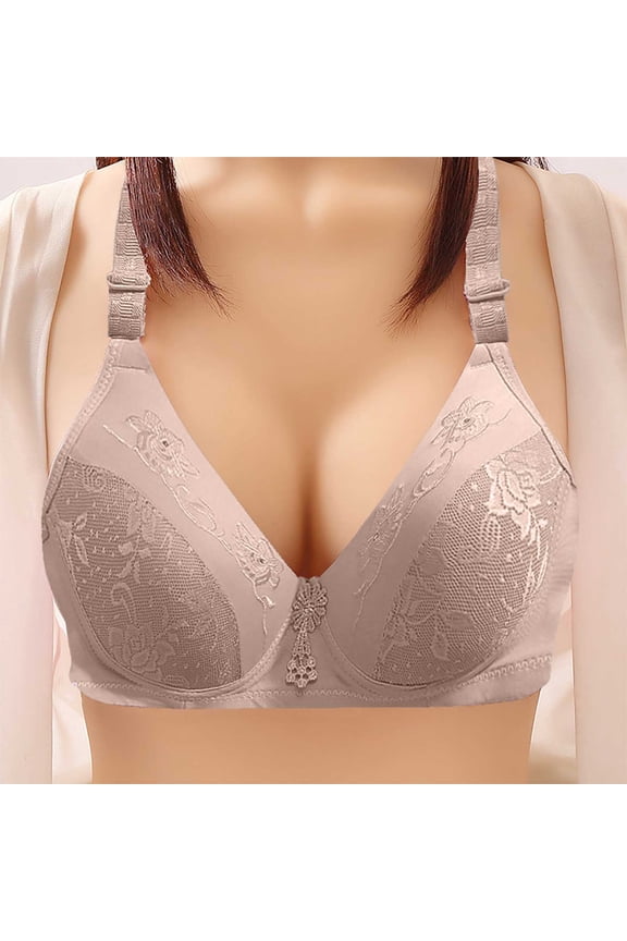Women Deep Cup Bra Hide Back Fat Full Back Coverage Bra with Shapewear Incorporated Push Up Bras Great Gifts for Less