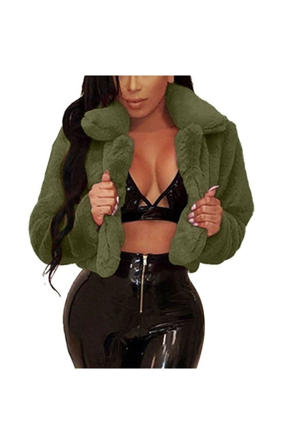 Women's Casual Solid Color Lapel Long Sleeved Top Jacket on Clearance