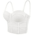 thumbnail image 1 of Ofreoo Women's Elastic Mesh Fishbone Corset Inside And Outside Wearing Suspenders Female Corset Waist, 1 of 7