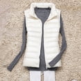 thumbnail image 1 of Ofreoo Women's Light Down Jacket Women's Large Size Slim Short Winter Portable Waistcoat Lnternal Pocket Zip Great Gifts for Less, 1 of 4