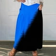 thumbnail image 1 of Ofreoo Women's Printed Elastic Waistband Pleated Pocket Skirt With Mid Calf Skirt Long Skirts for Women Great Gifts for Less, 1 of 5
