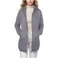 thumbnail image 1 of Ofreoo Women's Solid Color Pocket Zipper Keep Warm Hodded Coat Tops Gift for Girls, 1 of 6