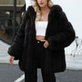 thumbnail image 1 of Ofreoo Women’s Warm Faux Fur Coat with Hood - Winter Outerwear, 1 of 7